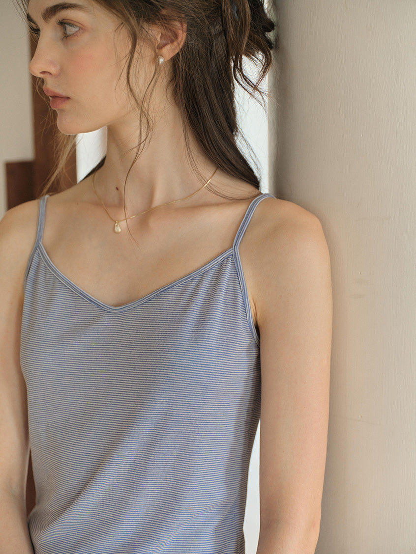 Penelope V-Neck Strap Vest and Blouse