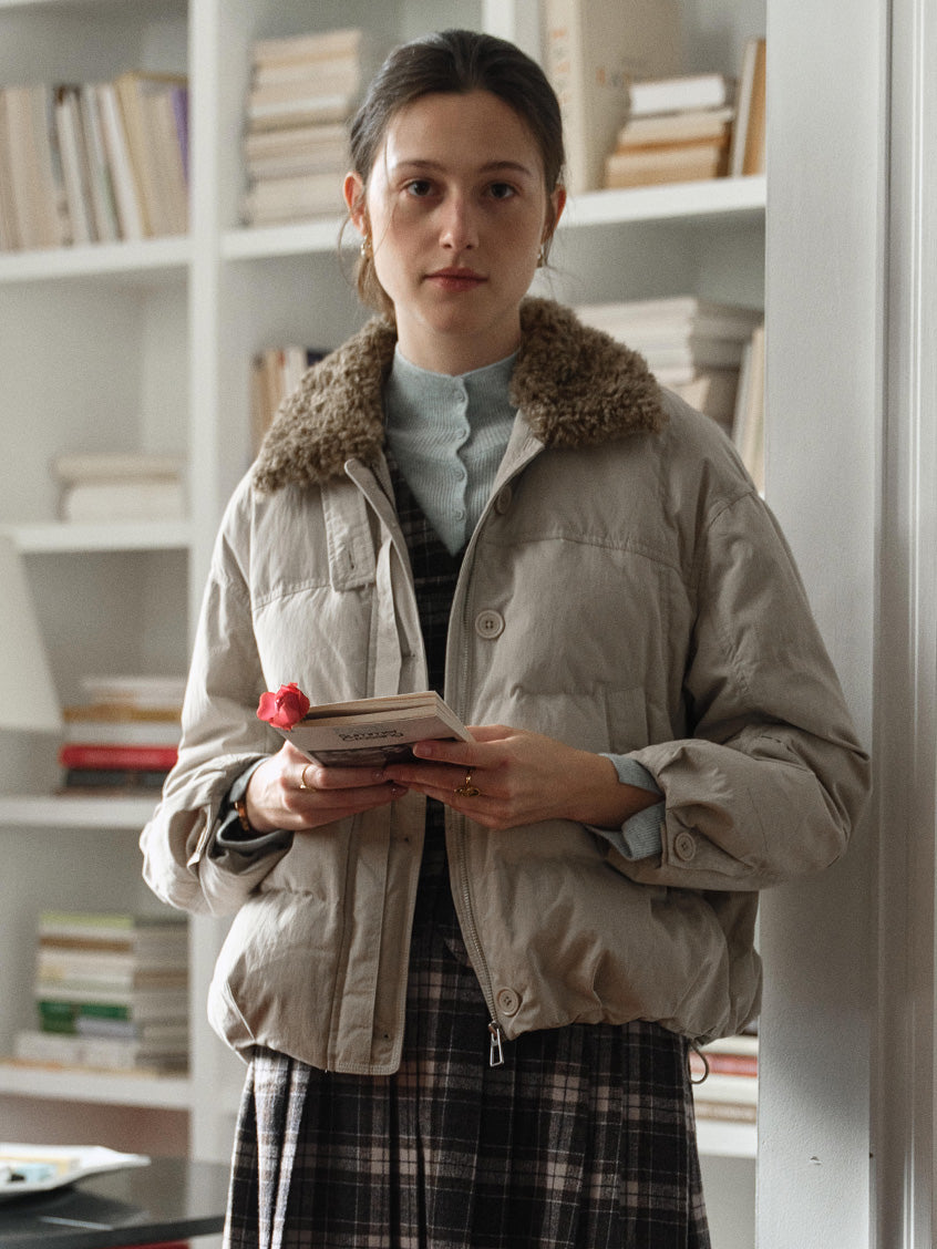 Orsina Faux-Fur Collar Padded Jacket