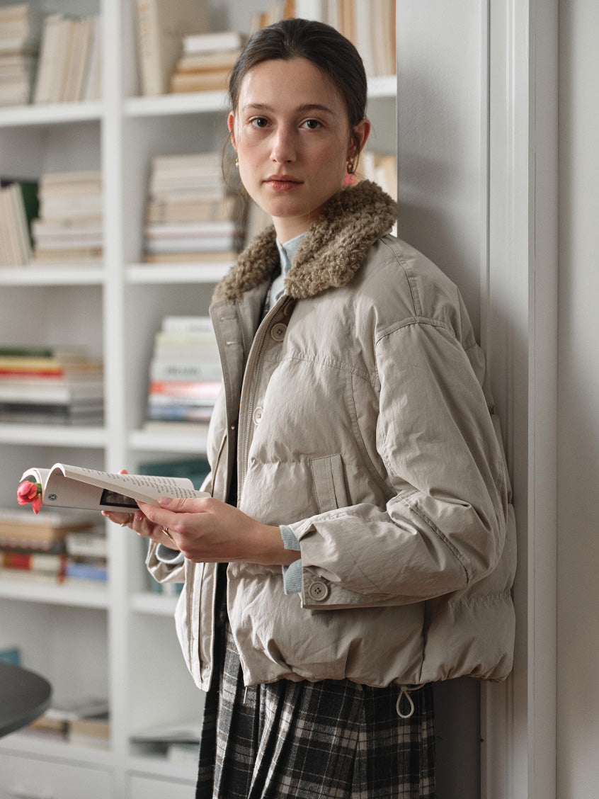Orsina Faux-Fur Collar Padded Jacket