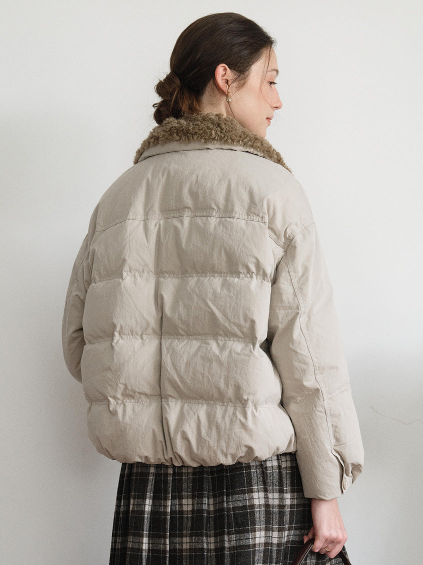 Orsina Faux-Fur Collar Padded Jacket