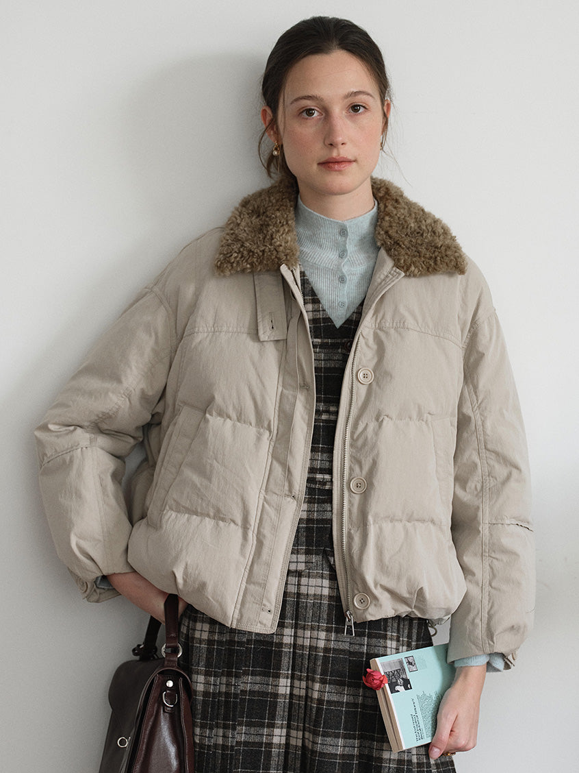 Orsina Faux-Fur Collar Padded Jacket