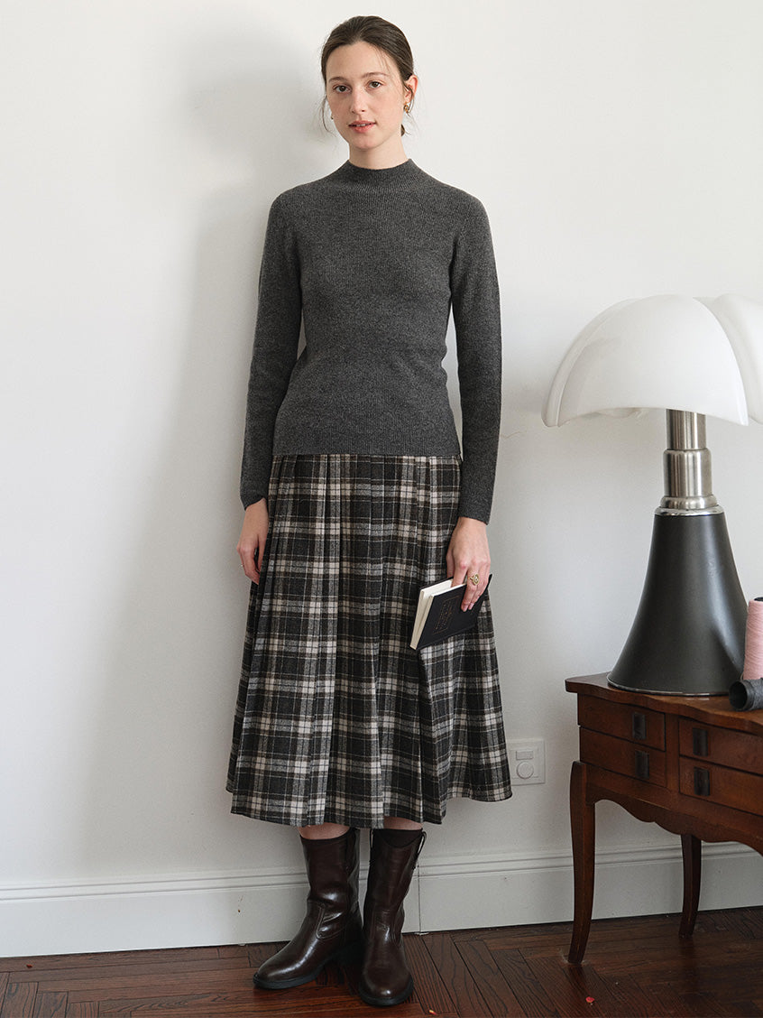 Sabra Ribbed Wool-Cashmere Sweater
