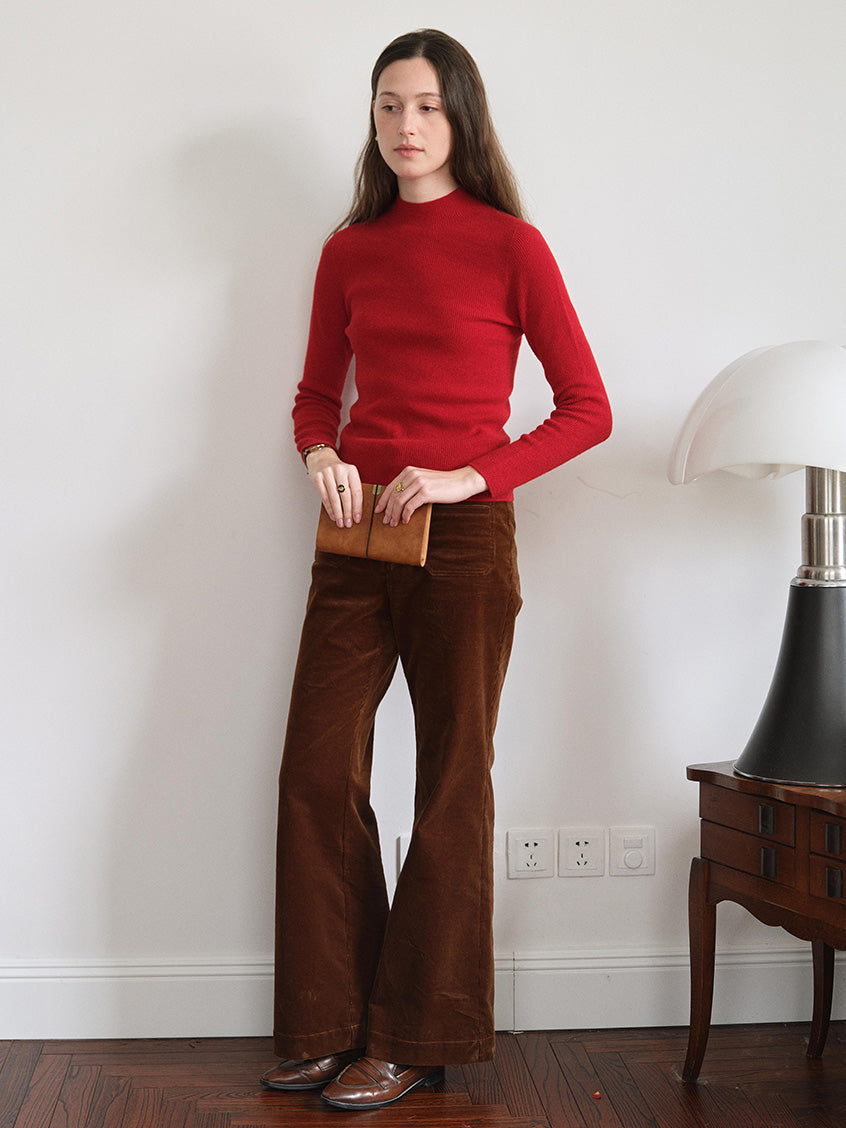 Sabra Ribbed Wool-Cashmere Sweater