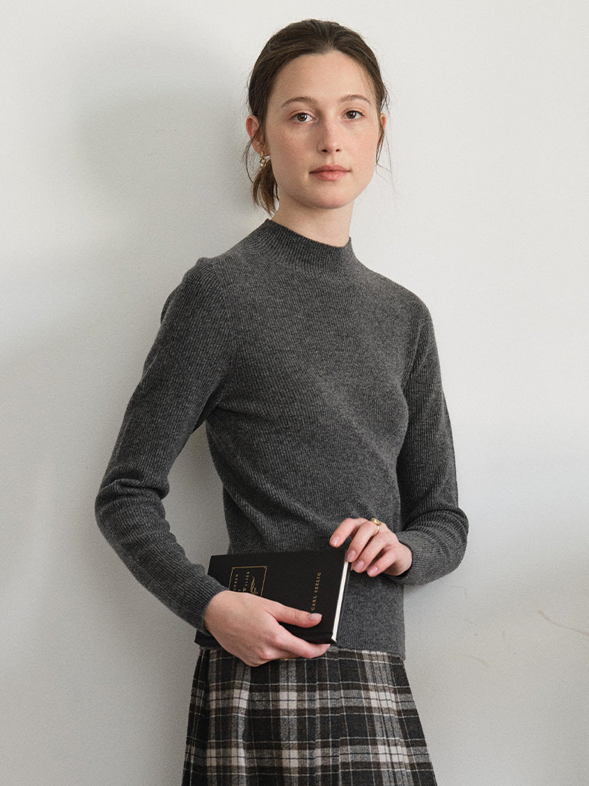 Sabra Ribbed Wool-Cashmere Sweater