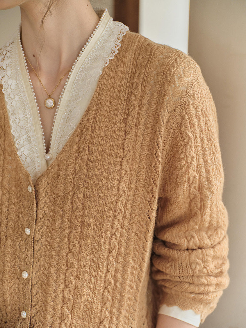 Giunone Mohair-Merino Revival Cardigan
