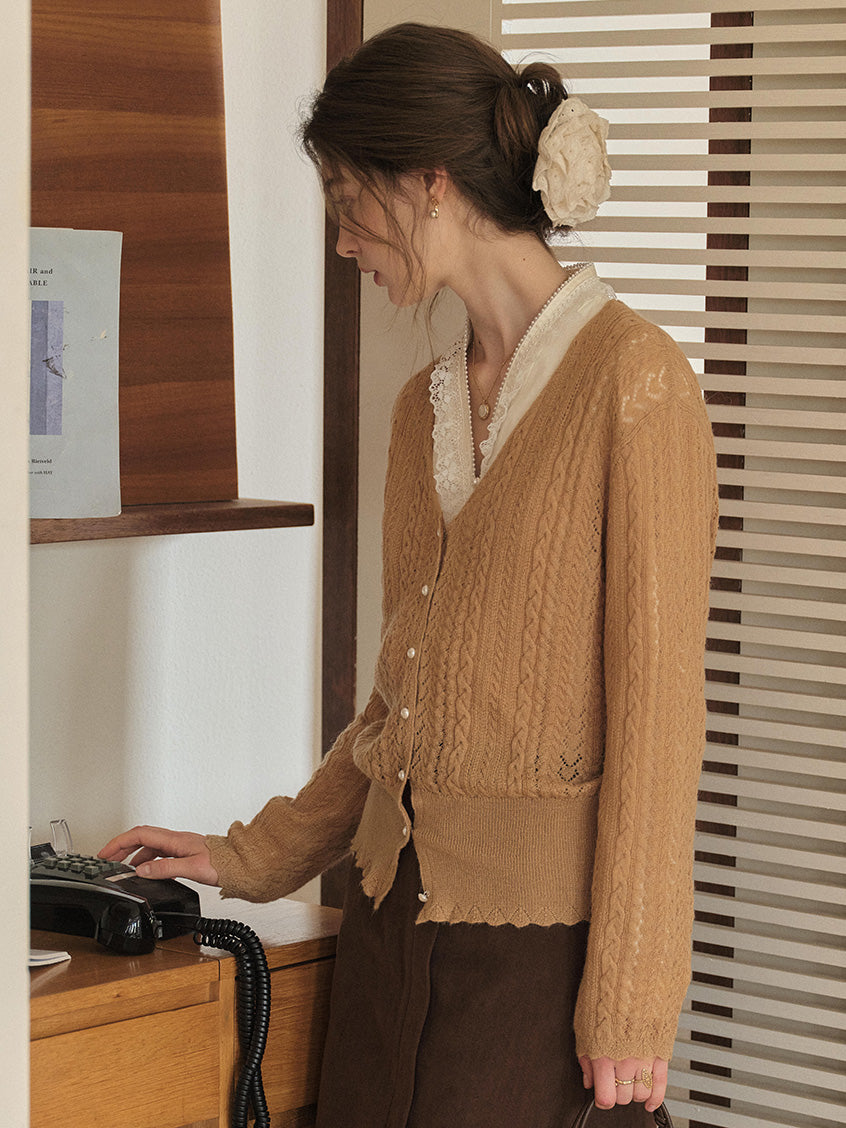 Giunone Mohair-Merino Revival Cardigan