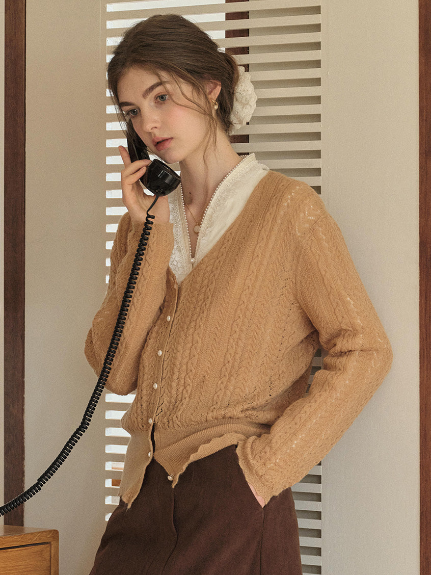 Giunone Mohair-Merino Revival Cardigan