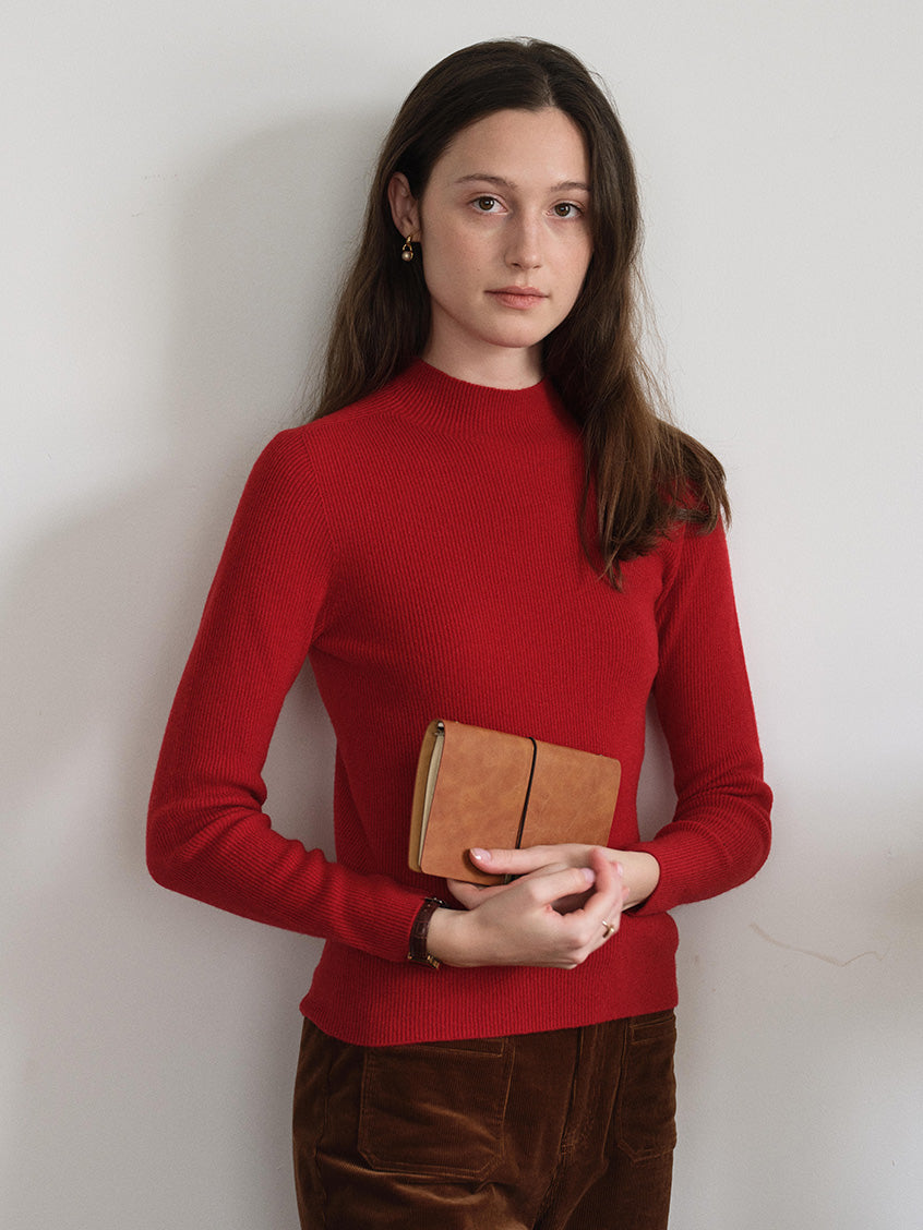 Sabra Ribbed Wool-Cashmere Sweater