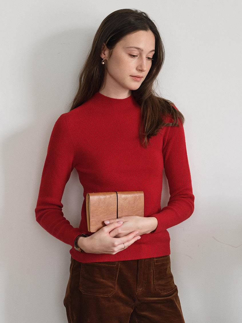 Sabra Ribbed Wool-Cashmere Sweater