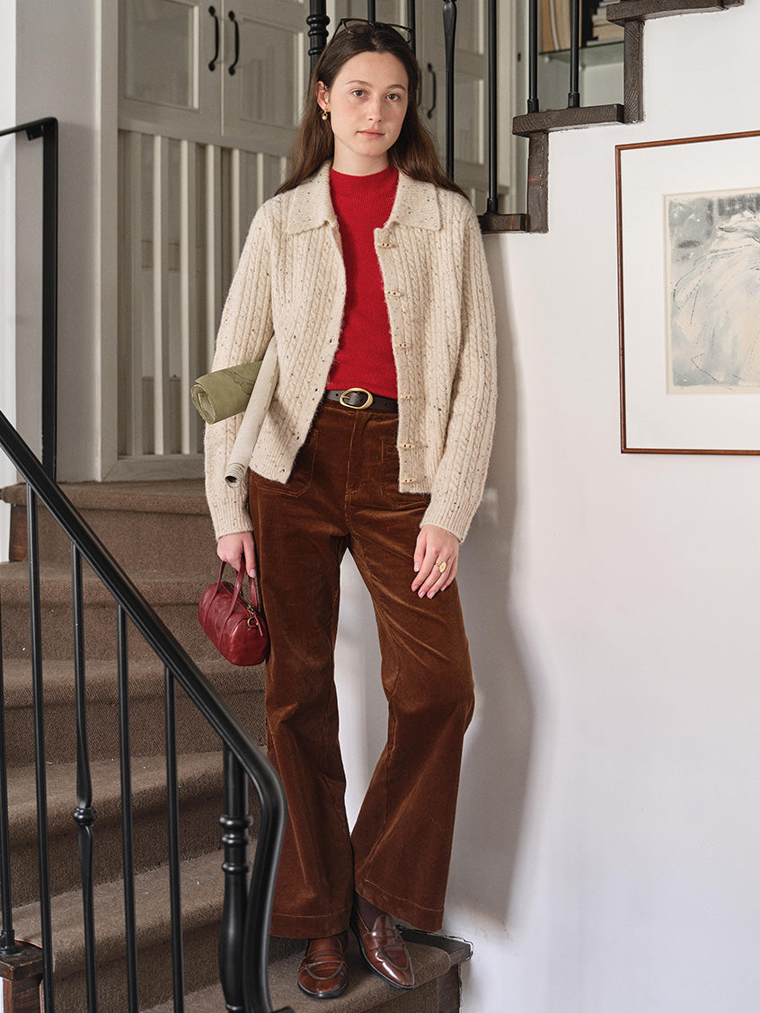 Sabra Ribbed Wool-Cashmere Sweater