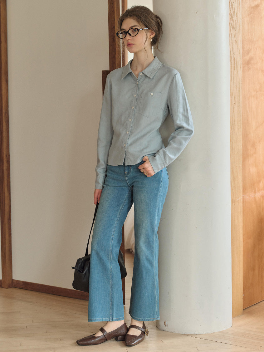 Alessandra Embroidery All-Purpose Lyocell Shirt
