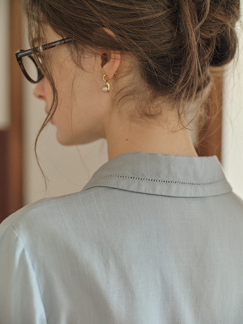 Alessandra Embroidery All-Purpose Lyocell Shirt