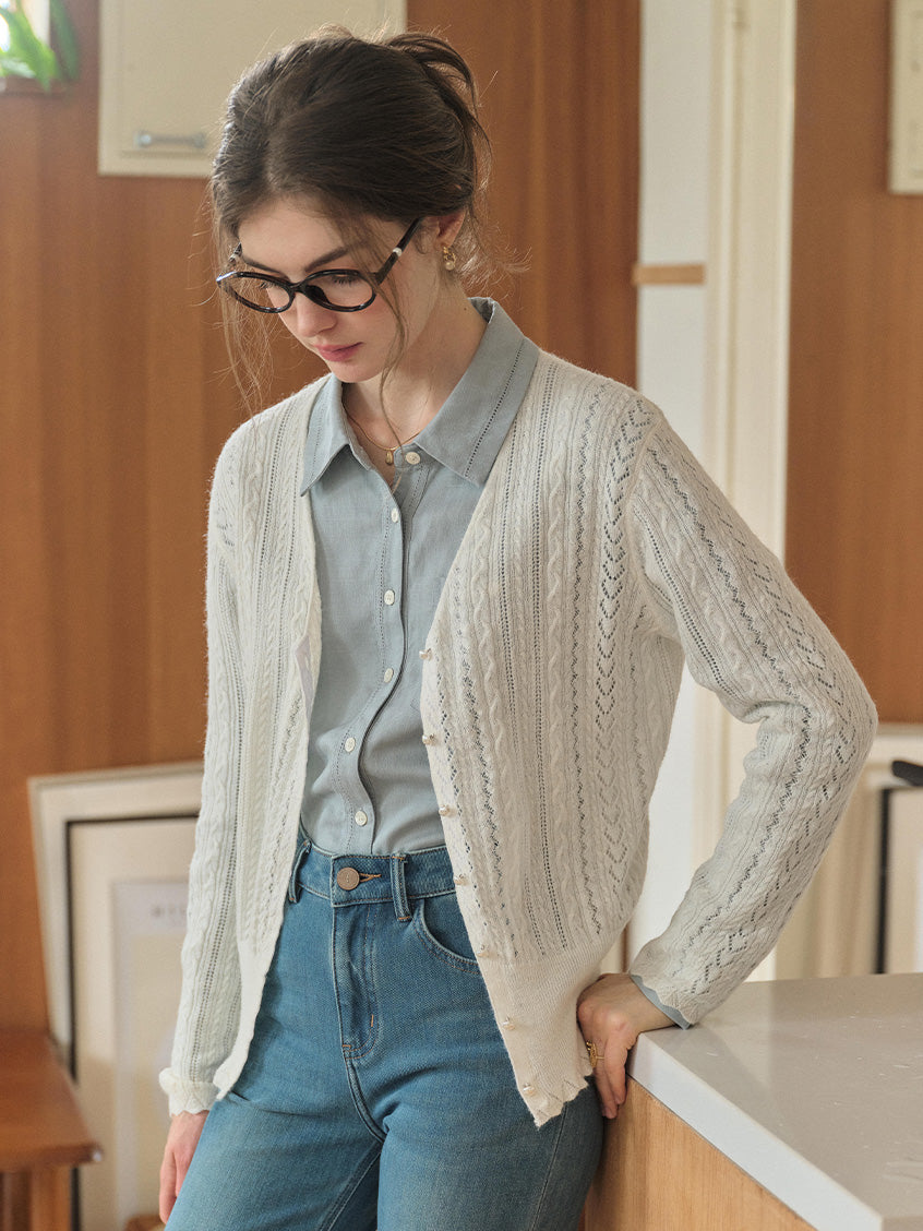 Giunone Mohair-Merino Revival Cardigan