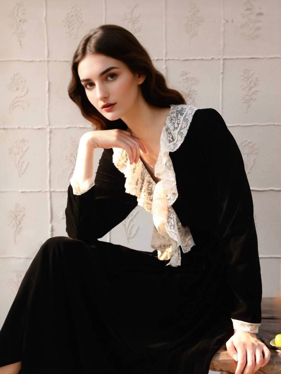 Dorothy V-Neck Lace Dress