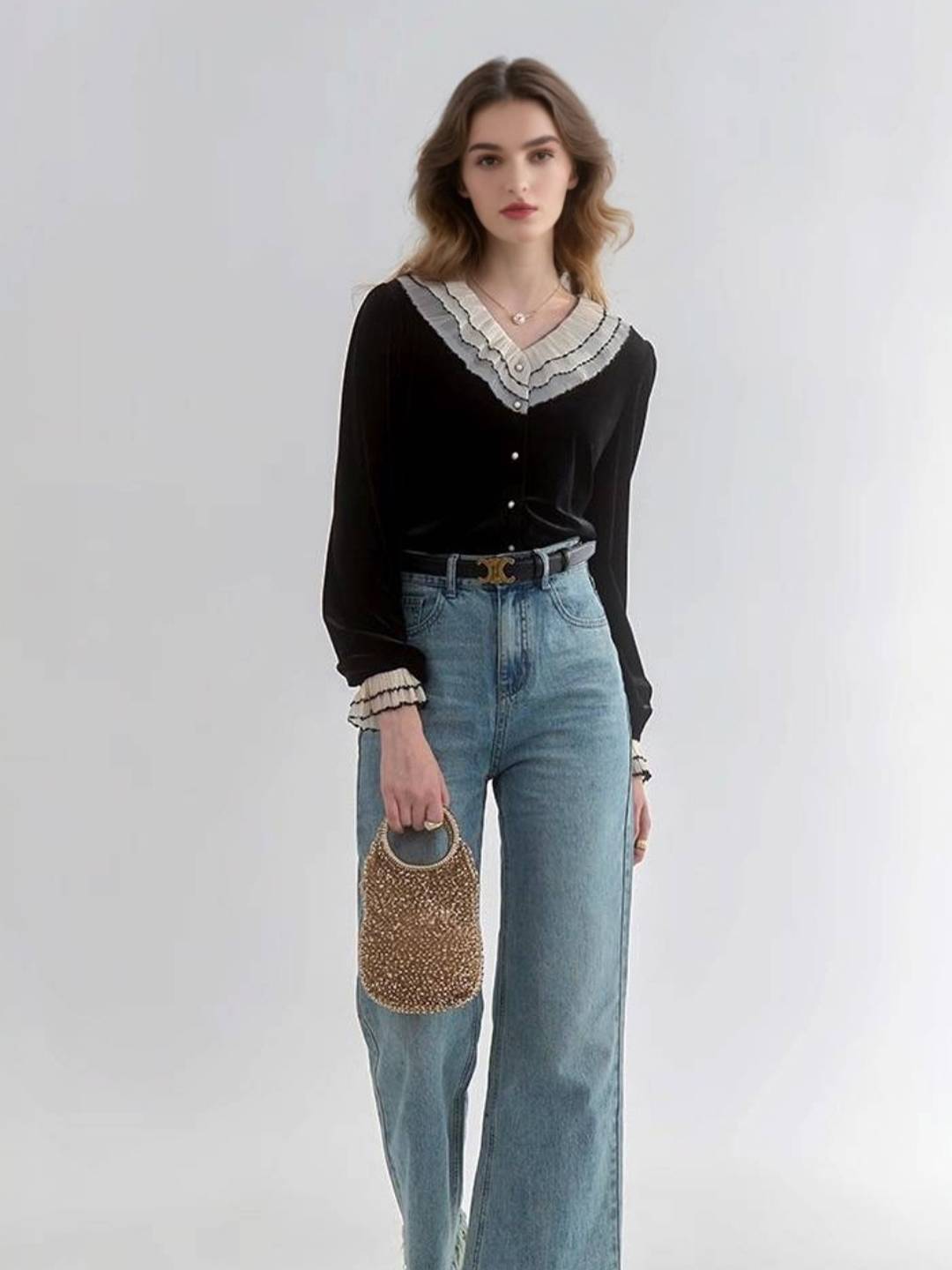 Reyna V-Neck Blouse