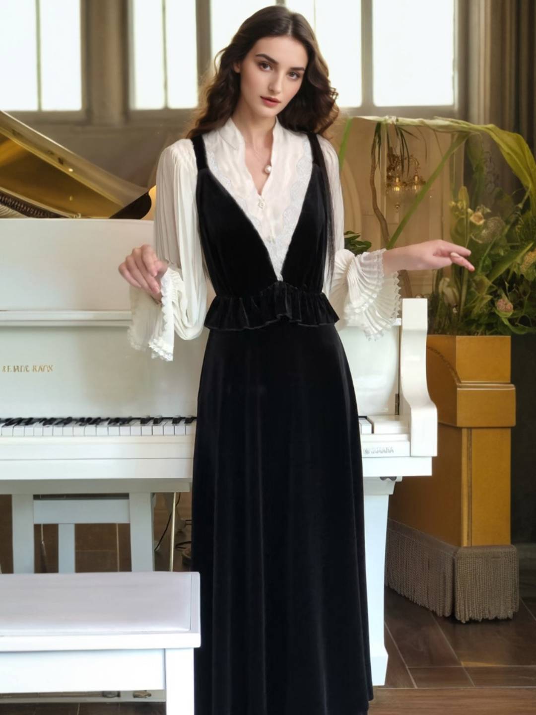 Rosalia V-Neck Dress