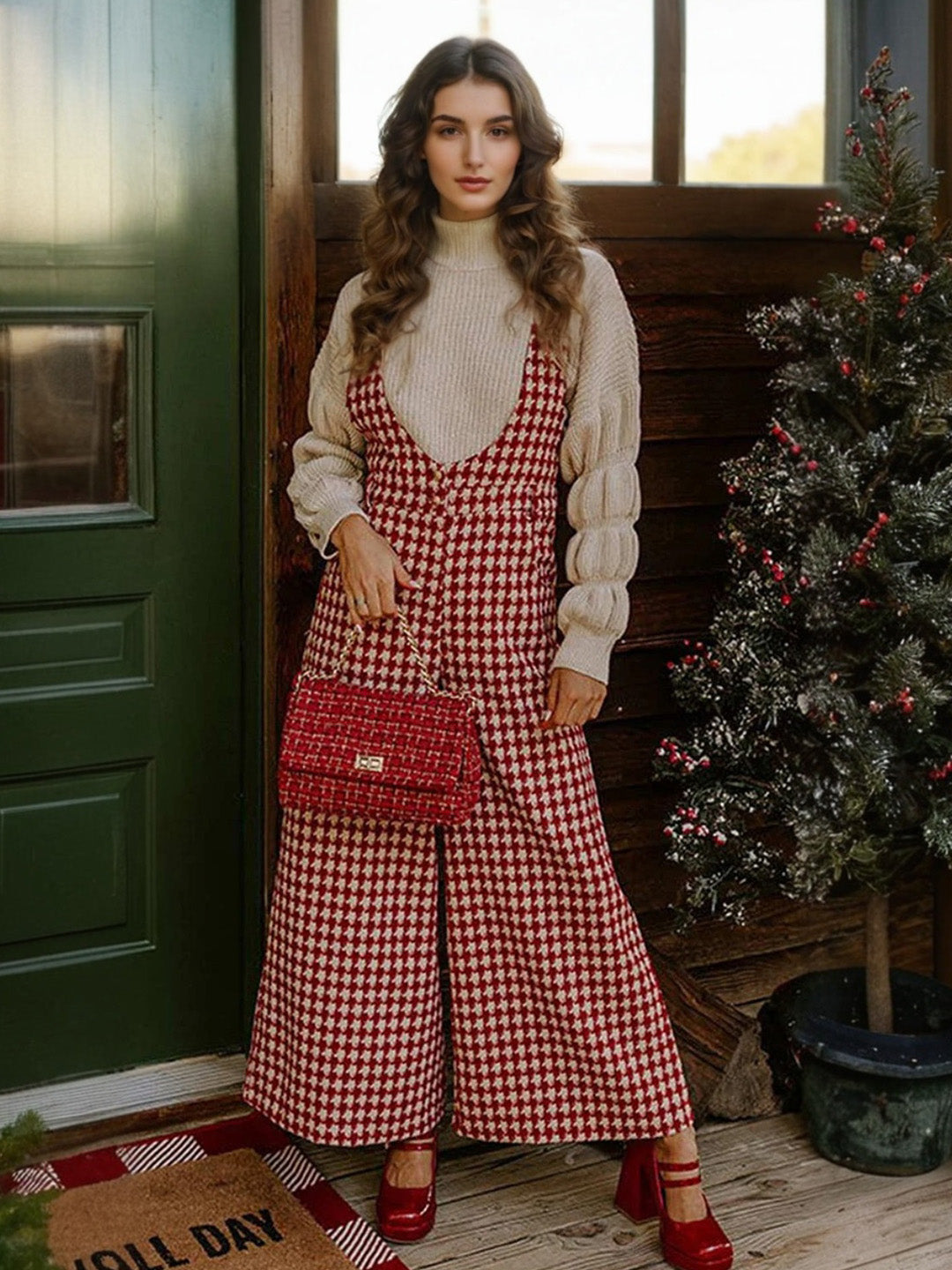 Michaela Turtleneck Knit Jumpsuit