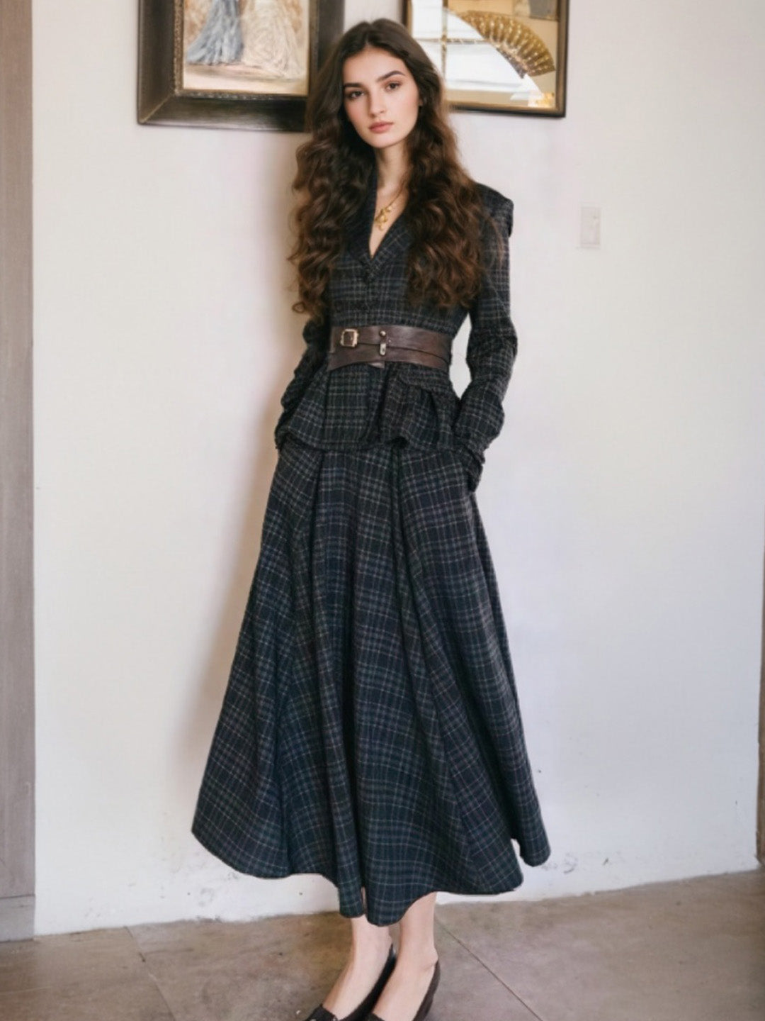 Milan Plaid Skirt