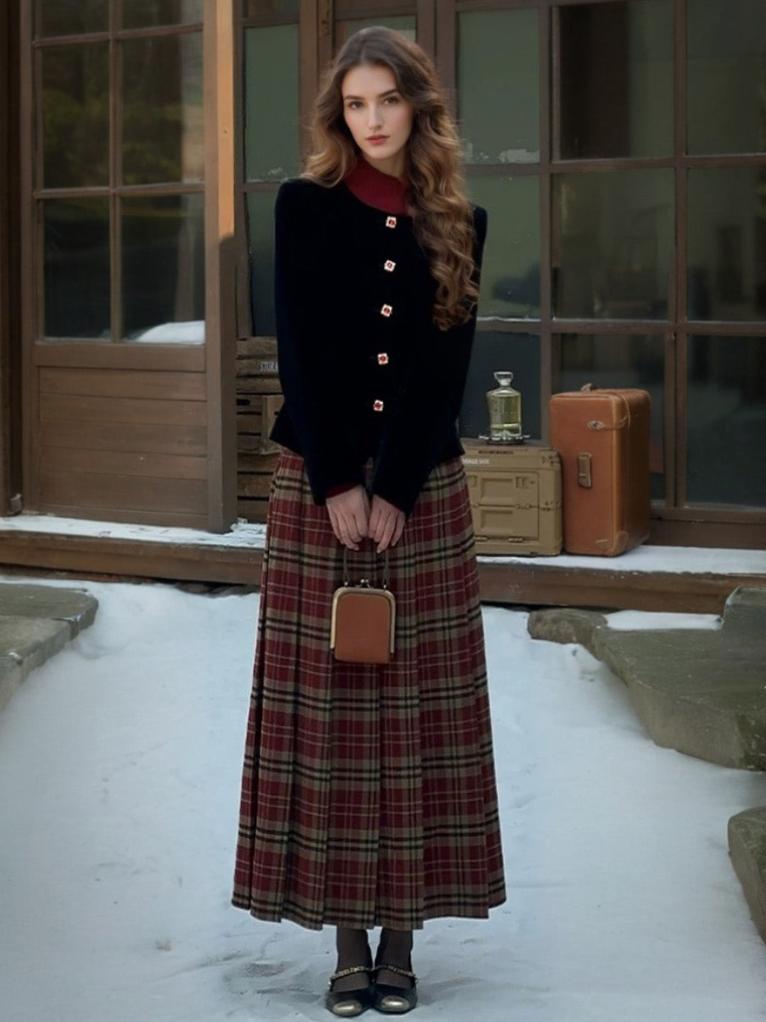 Jazmin Plaid Skirt
