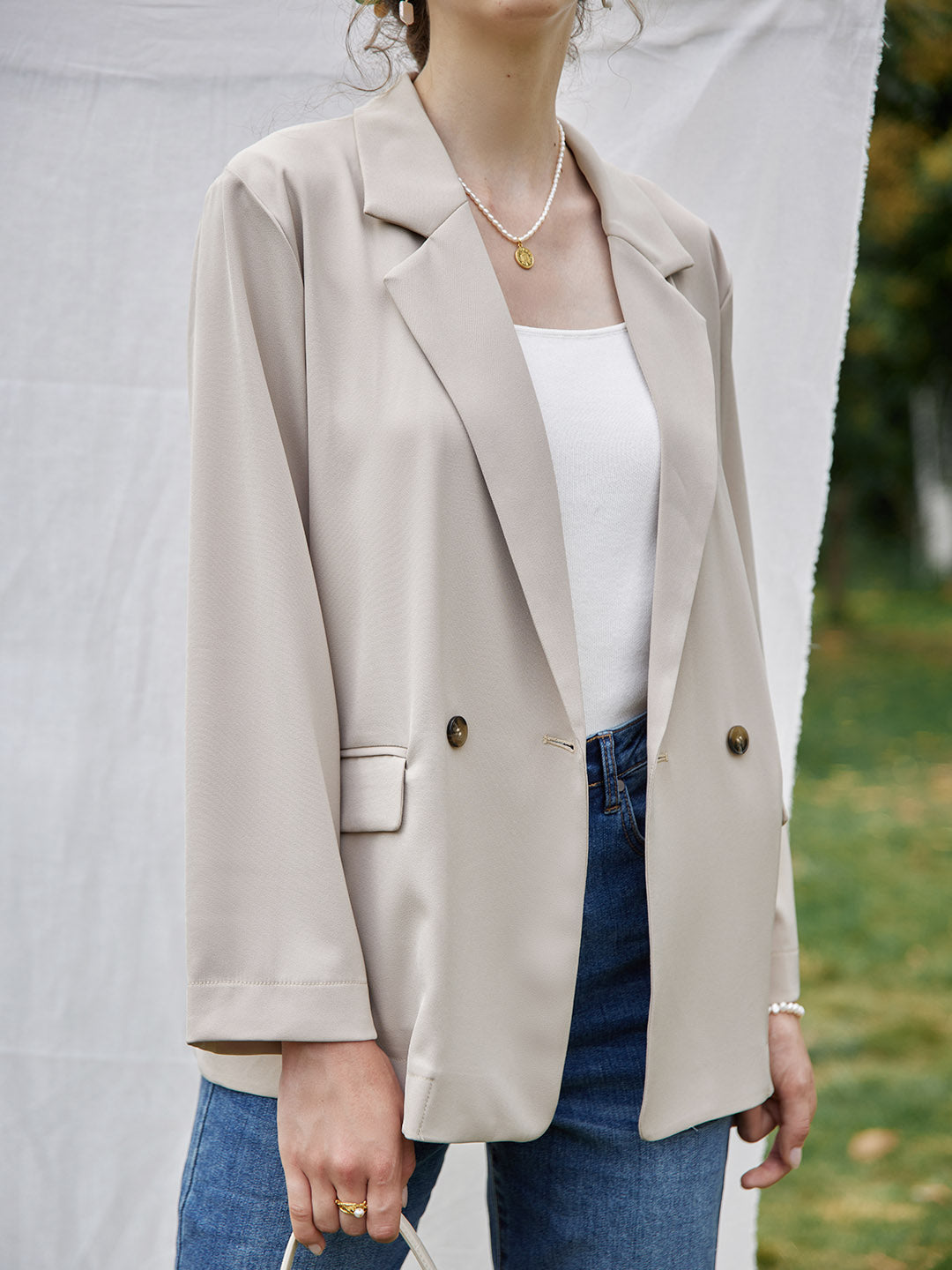 Randy Casual Chiffon Blazer