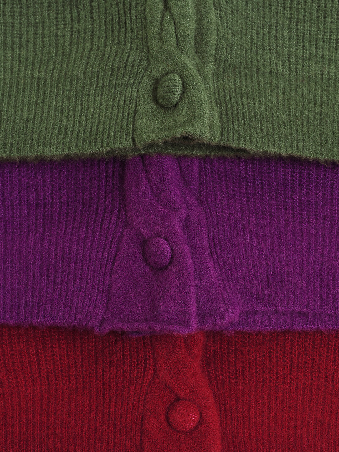 Ava Vintage Style Cable Red Knit Cardigan/simpleretro