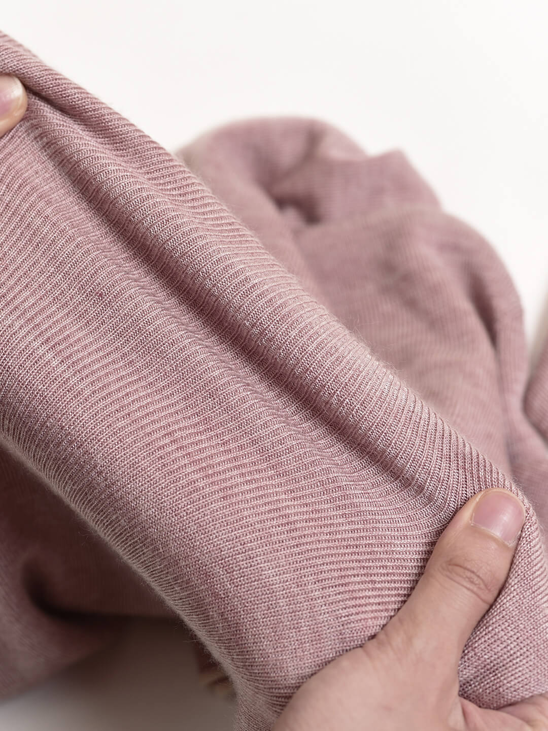 Amber Seam-Free Brown Turtleneck Knitted Top