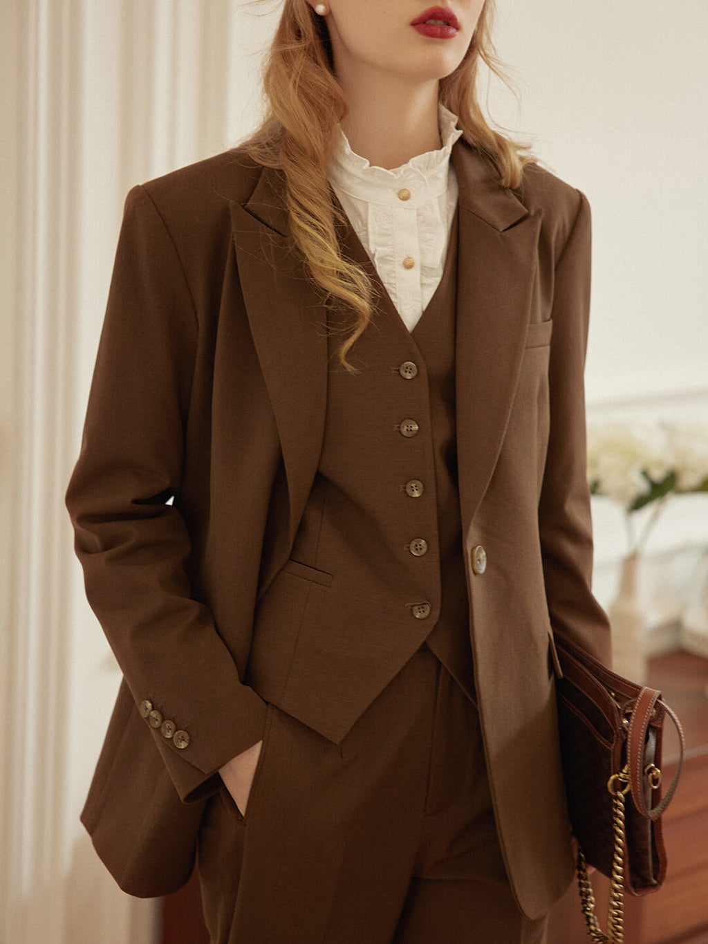 【FINAL SALE】Madge Caramel Blazer