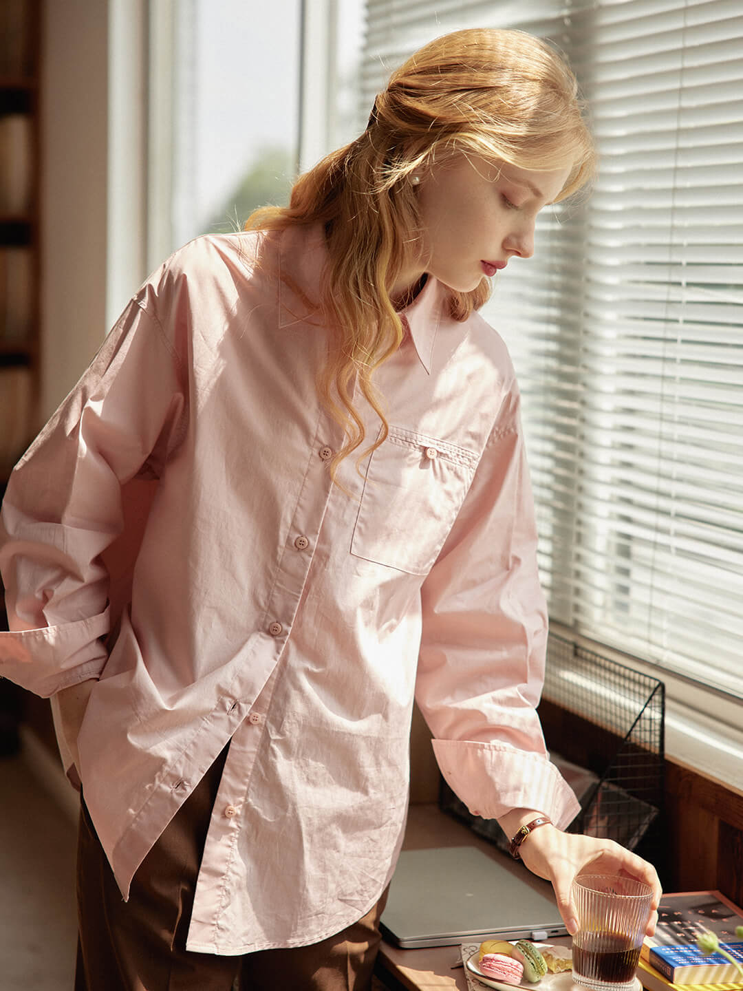 Blanche Pink Blouse