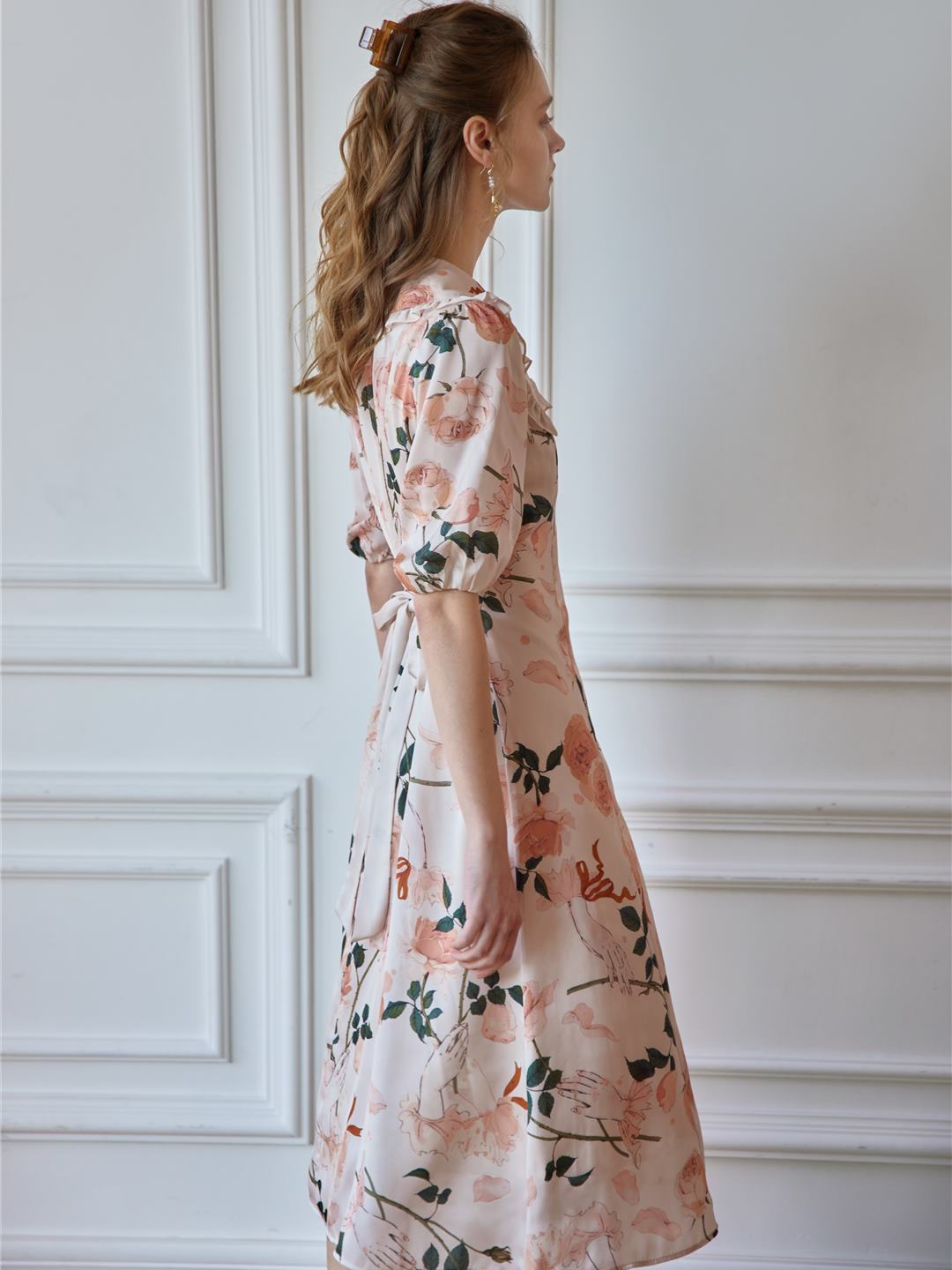 Julie Printed Maxi Dress/Simple Retro/11197