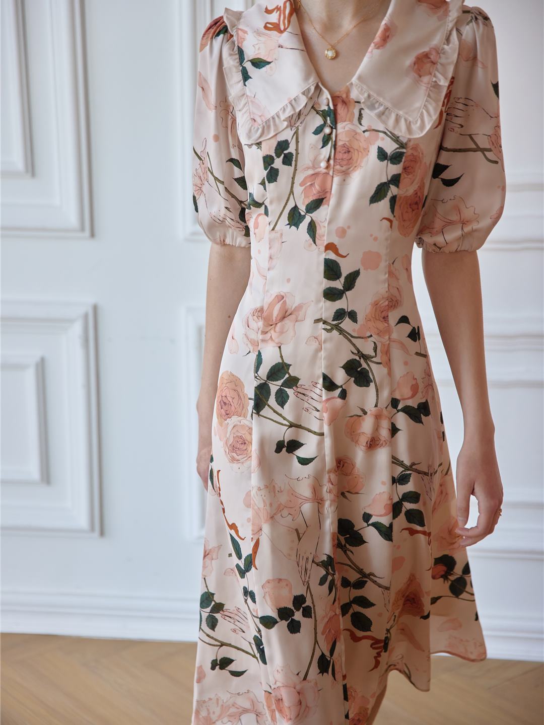 Julie Printed Maxi Dress/Simple Retro/11197