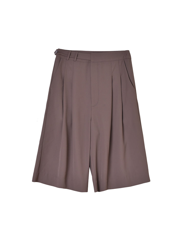 Dalia Brown Straight Shorts/SIMPLE RETRO