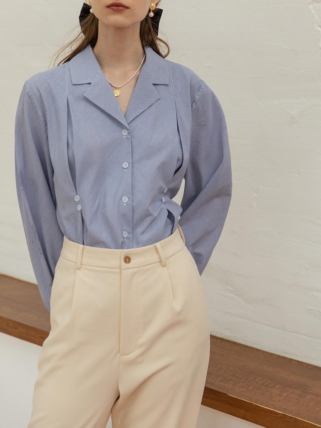 Nora Straight Suit Pants/Simple Retro/11241