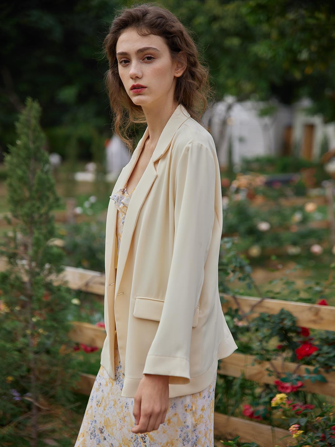 Joanne Chiffon Blazer/Simple Retro/22066
