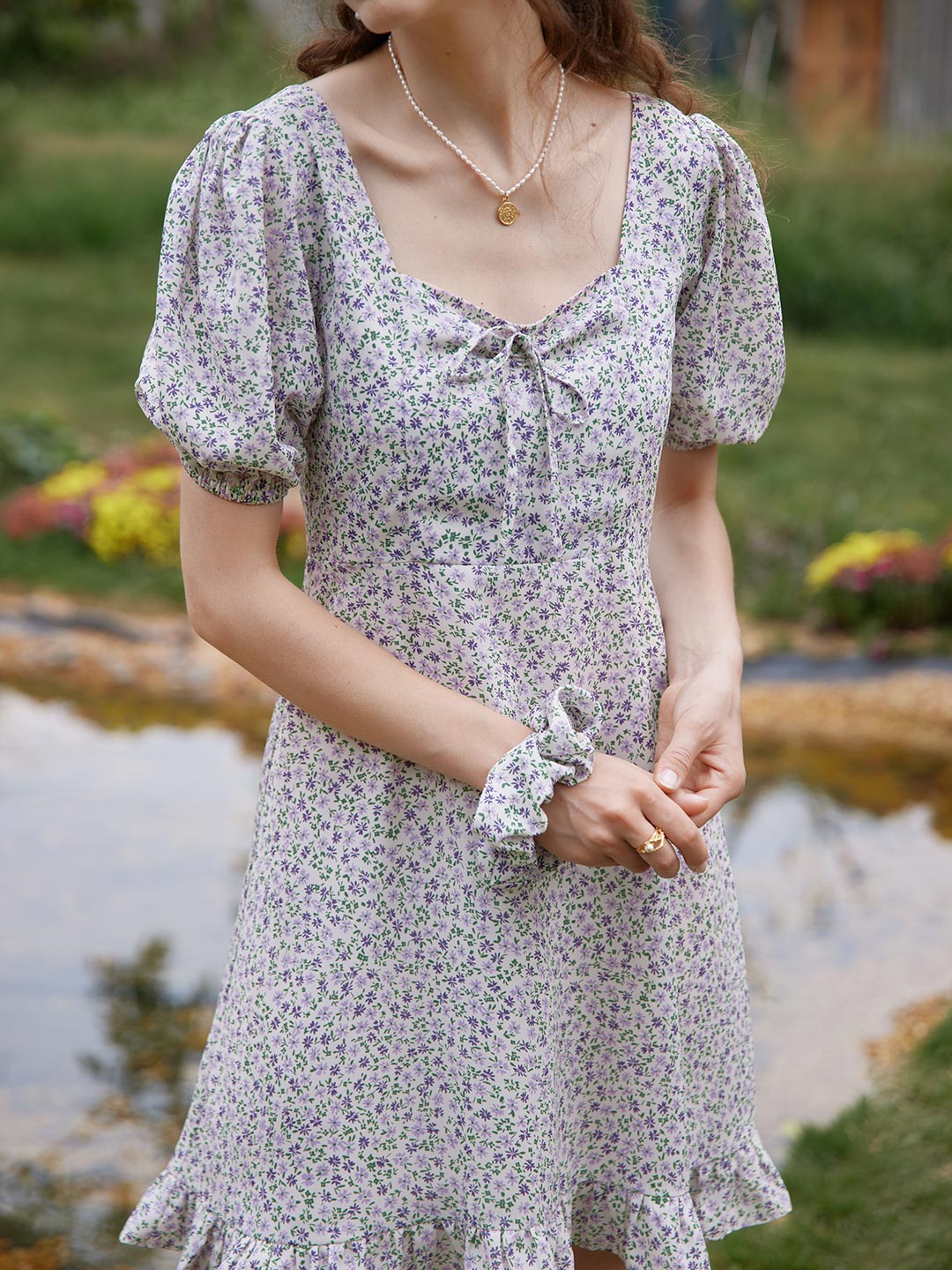 【Final Sale】Juli Floral Mini Tea Dress