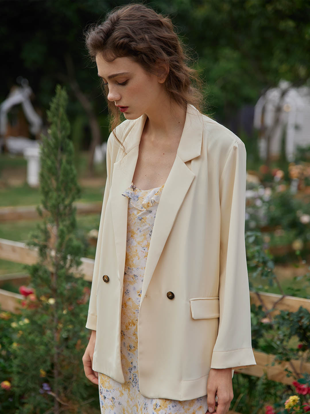 Joanne Chiffon Blazer/Simple Retro/22066