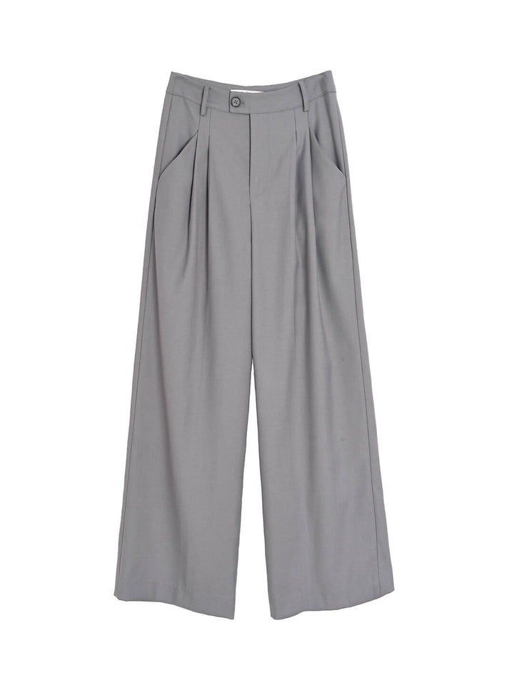 Leah High-waisted Straight Trousers/Simple Retro/11298