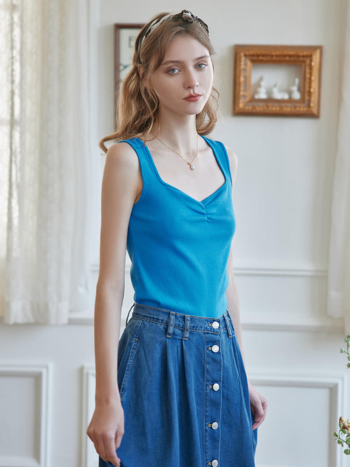 Bella Sleeveless Knit Top/SIMPLE RETRO
