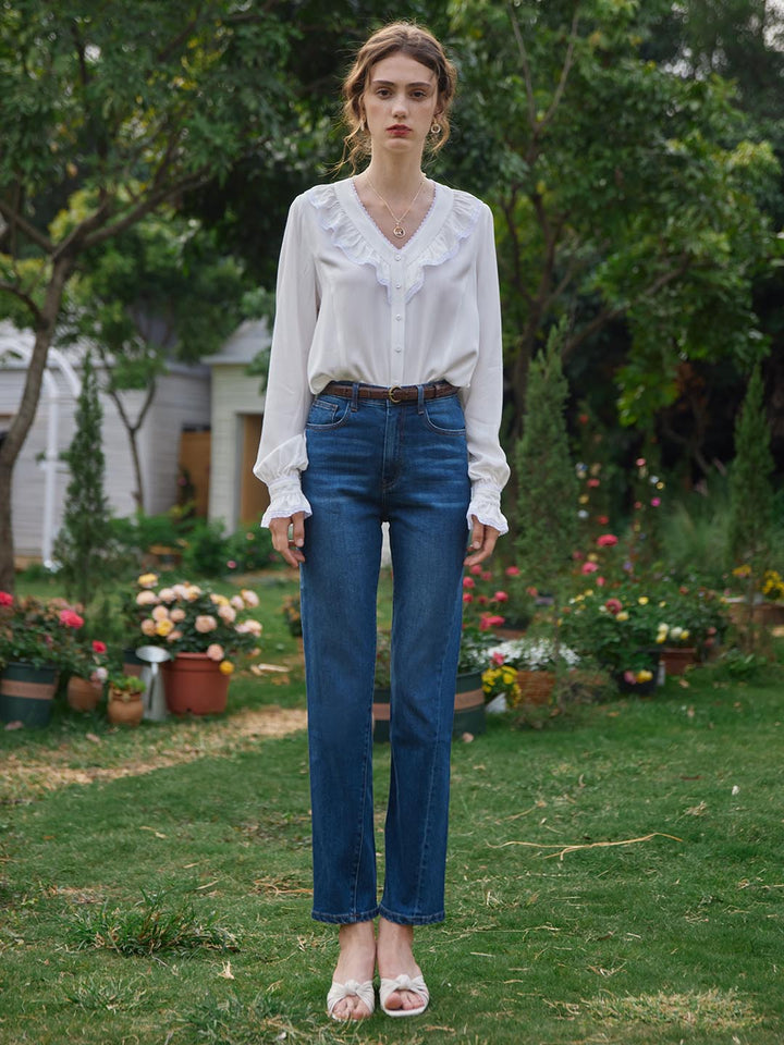 Gemma High-Waisted Jeans/Simple Retro/22011