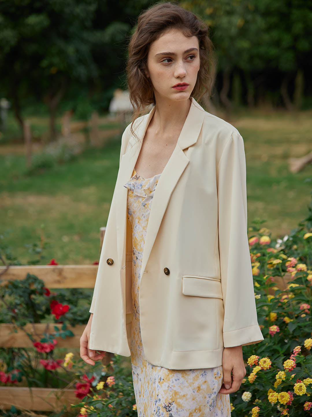 Joanne Chiffon Blazer/Simple Retro/22066