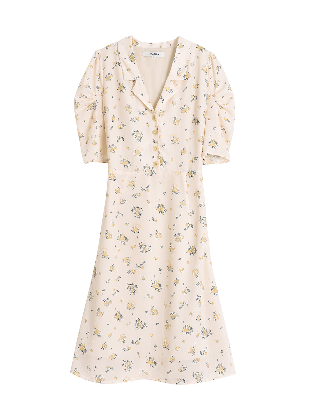 Fannie Printed Floral Tea Dress/Simple Retro/11310