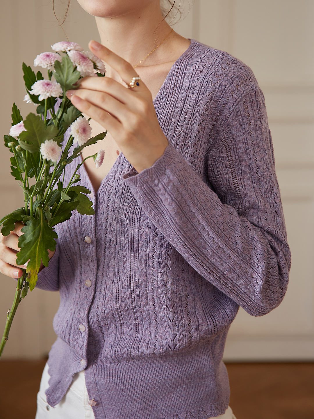【Final Sale】Emma Cable Knit Cardigan