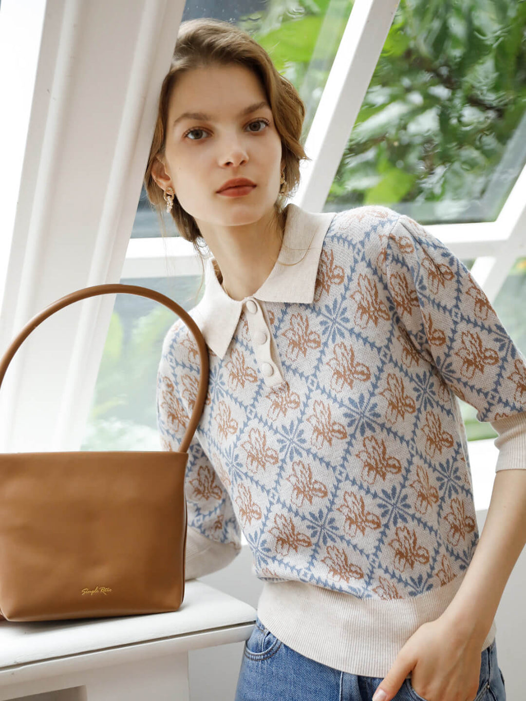 Leather Jane Handbag Light