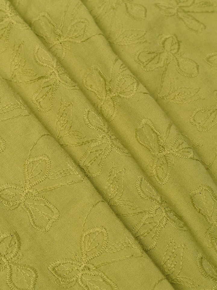 Amaris Embroidered Green Midi Slip Dress/Simple Retro/66055