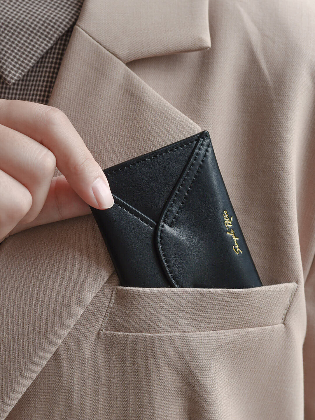 Leather Card Holder/Simple Retro/33393