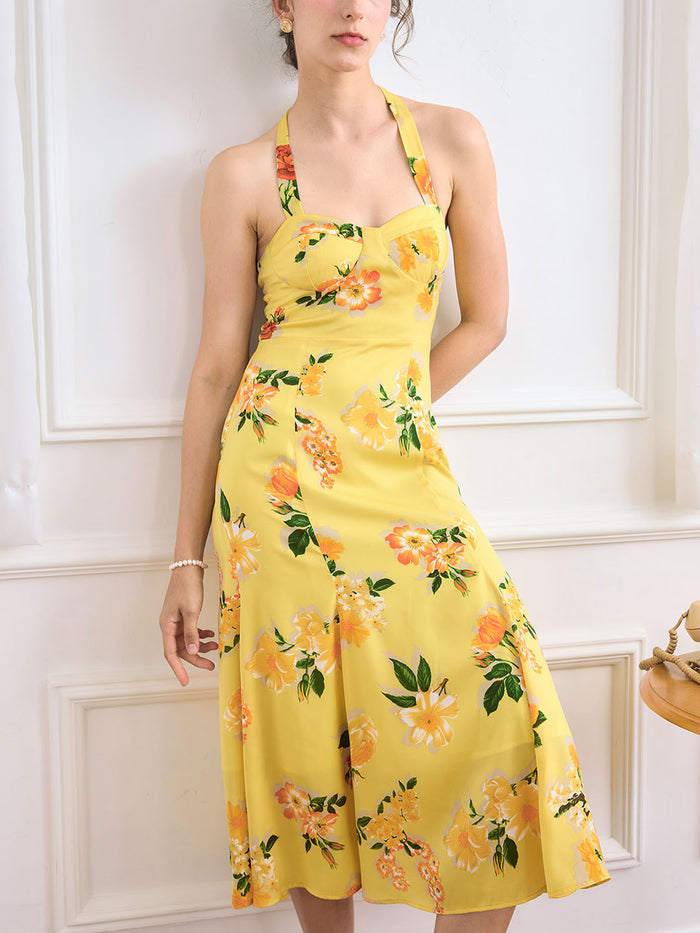 Halter Short Chiffron Dresses with V neck Regency