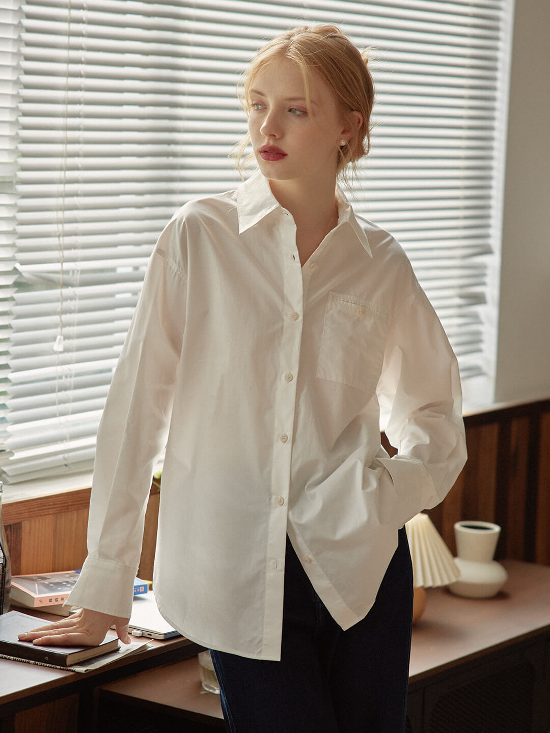 Clare Blouse in White