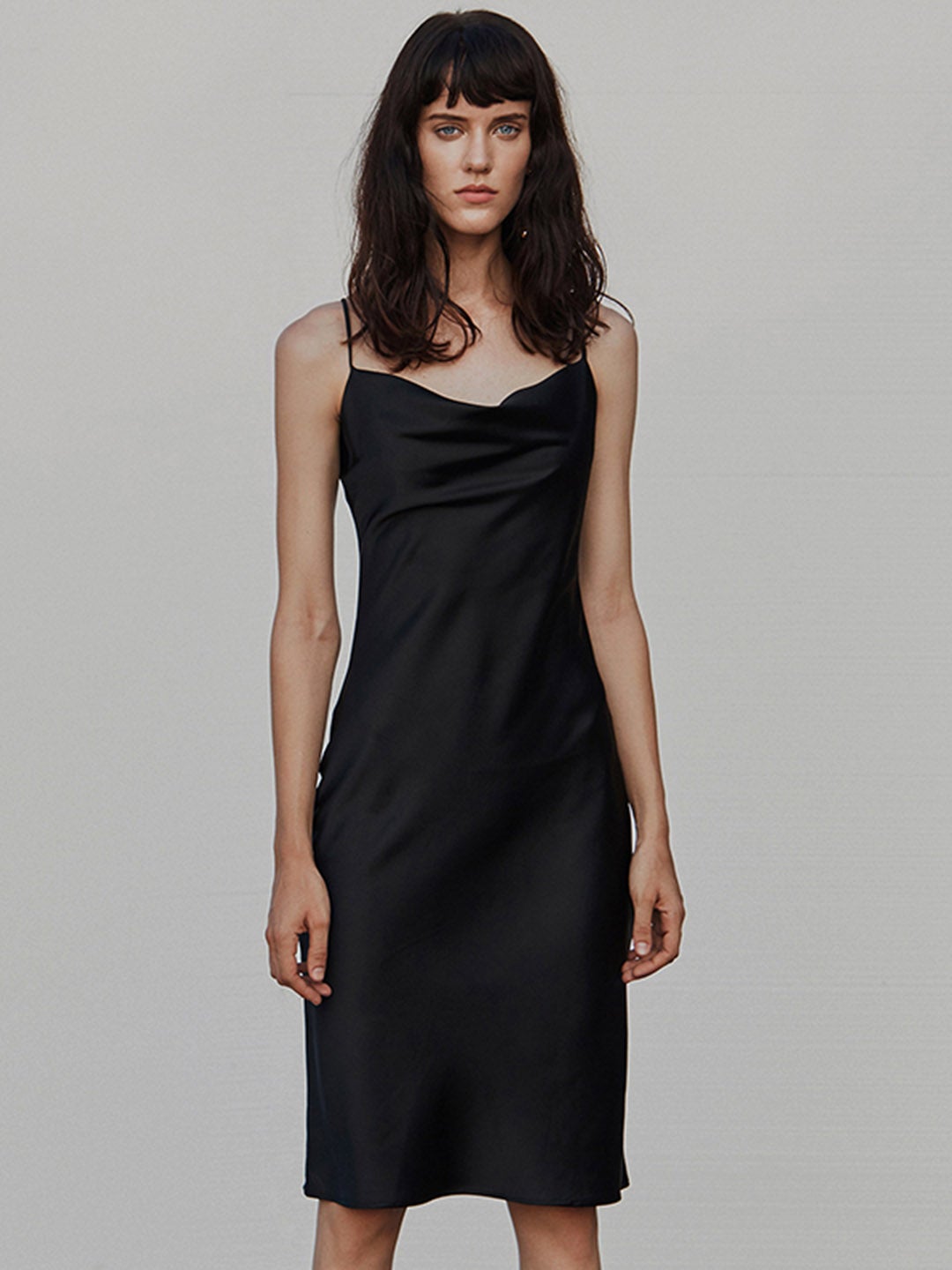 【Final Sale】Amira French Satin Slip Dress