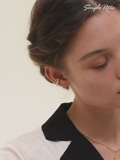 Pearl Ear Cuff/Simple Retro/33404