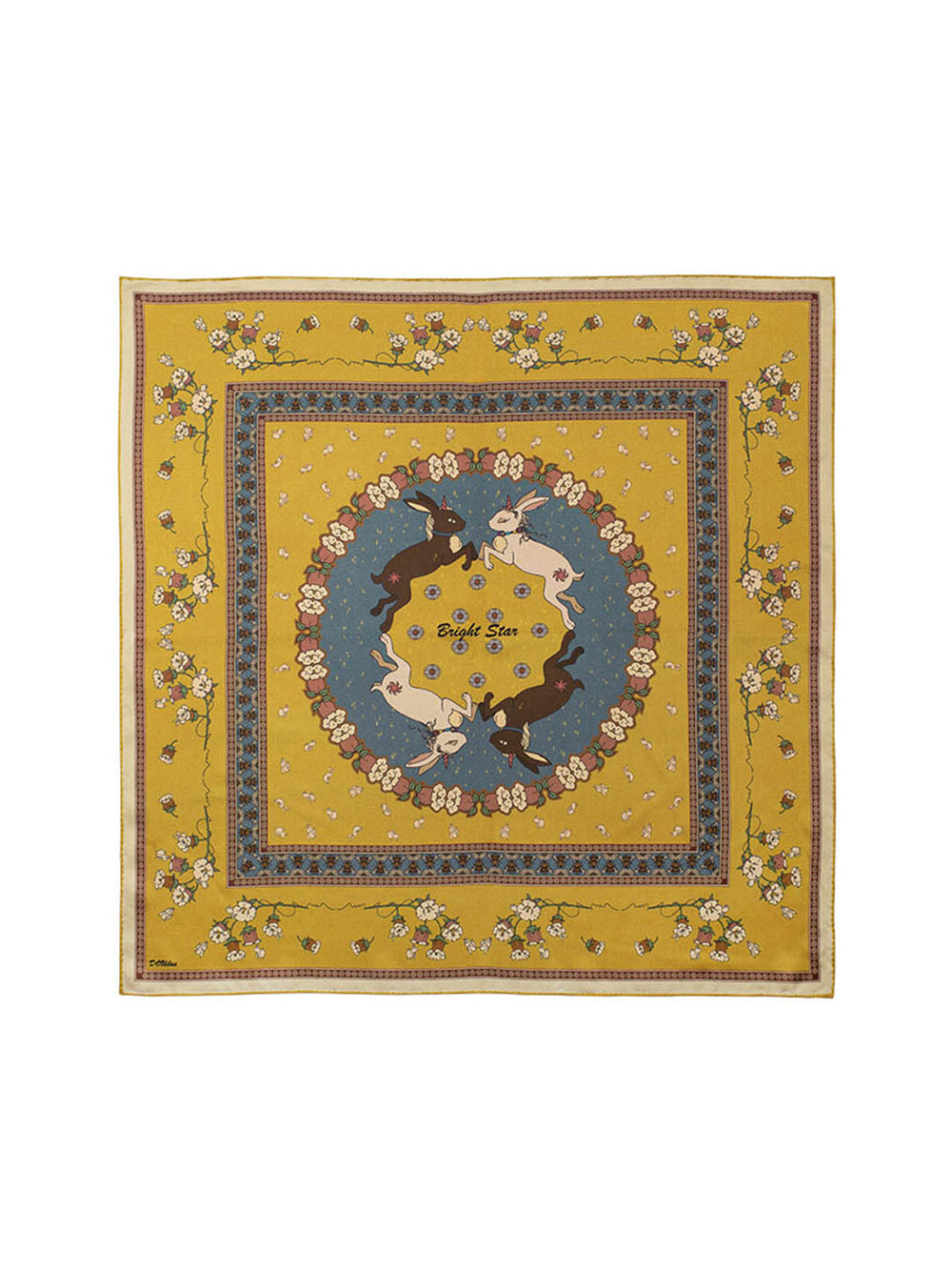 Chowxiaodou 16 Momme  Tulipa Silk neck bow -Yellow
