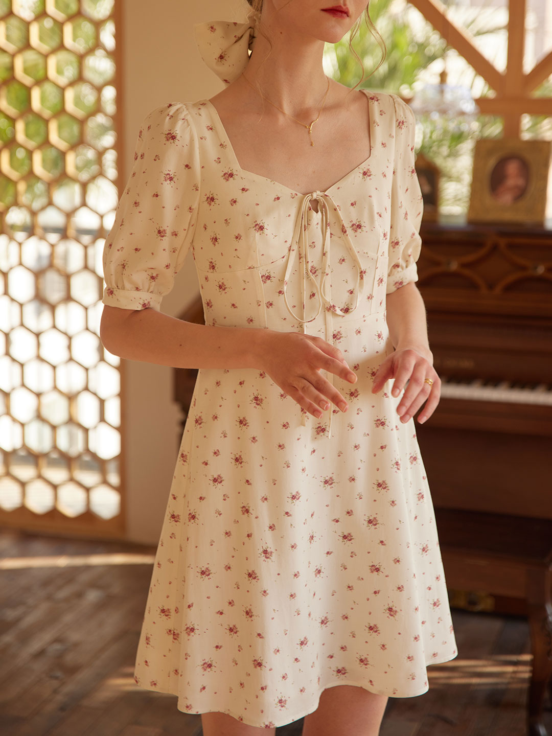 Rosalina Floral Mini Dress/Simple Retro/55054